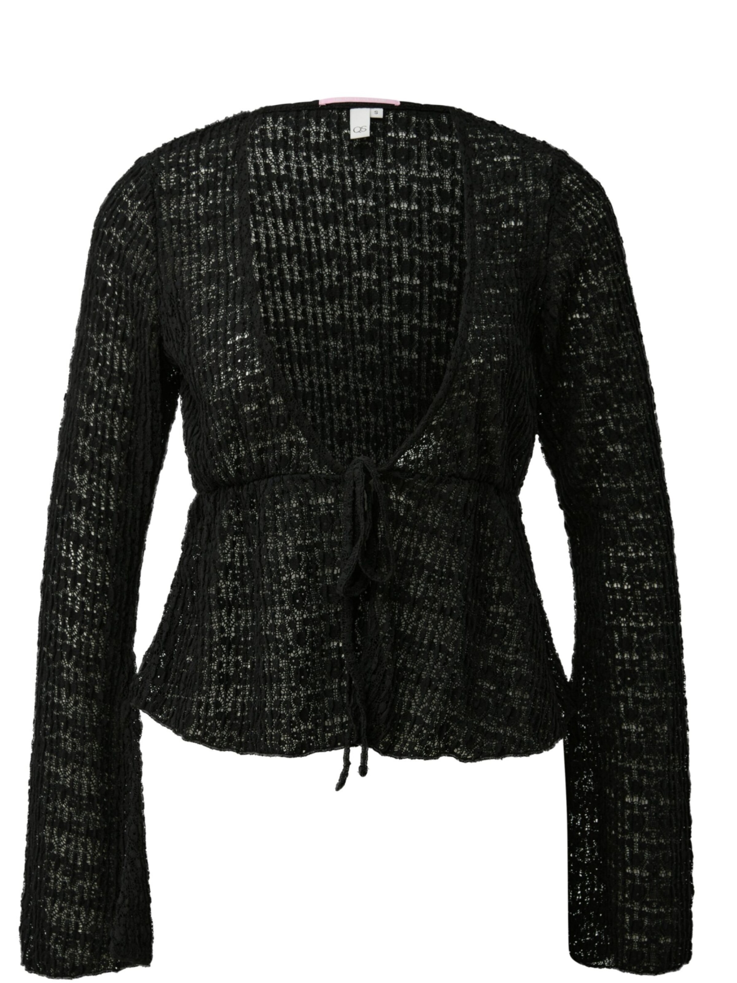 QS Shirt 'Q/S designed by - Dames t-shirt' in XL in de kleur Zwart, Productweergave