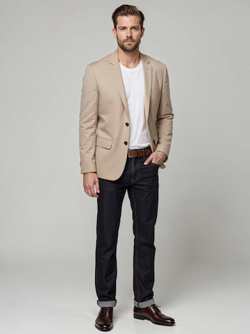 Ombre Regular fit Business blazer 'OM-BLZB-0135' in Beige