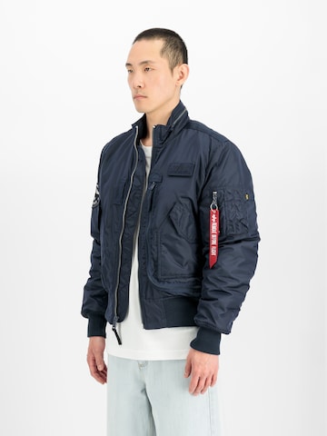 ALPHA INDUSTRIES Between-Season Jacket 'Engine' in Blue: front