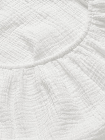 Cellbes of Sweden Strandkleid aus zerknitterter Baumwolle in Weiß