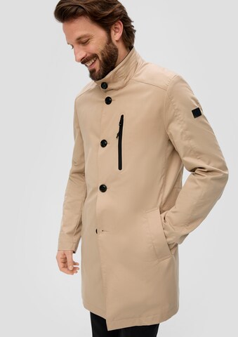 s.Oliver BLACK LABEL Between-Seasons Coat in Beige: front