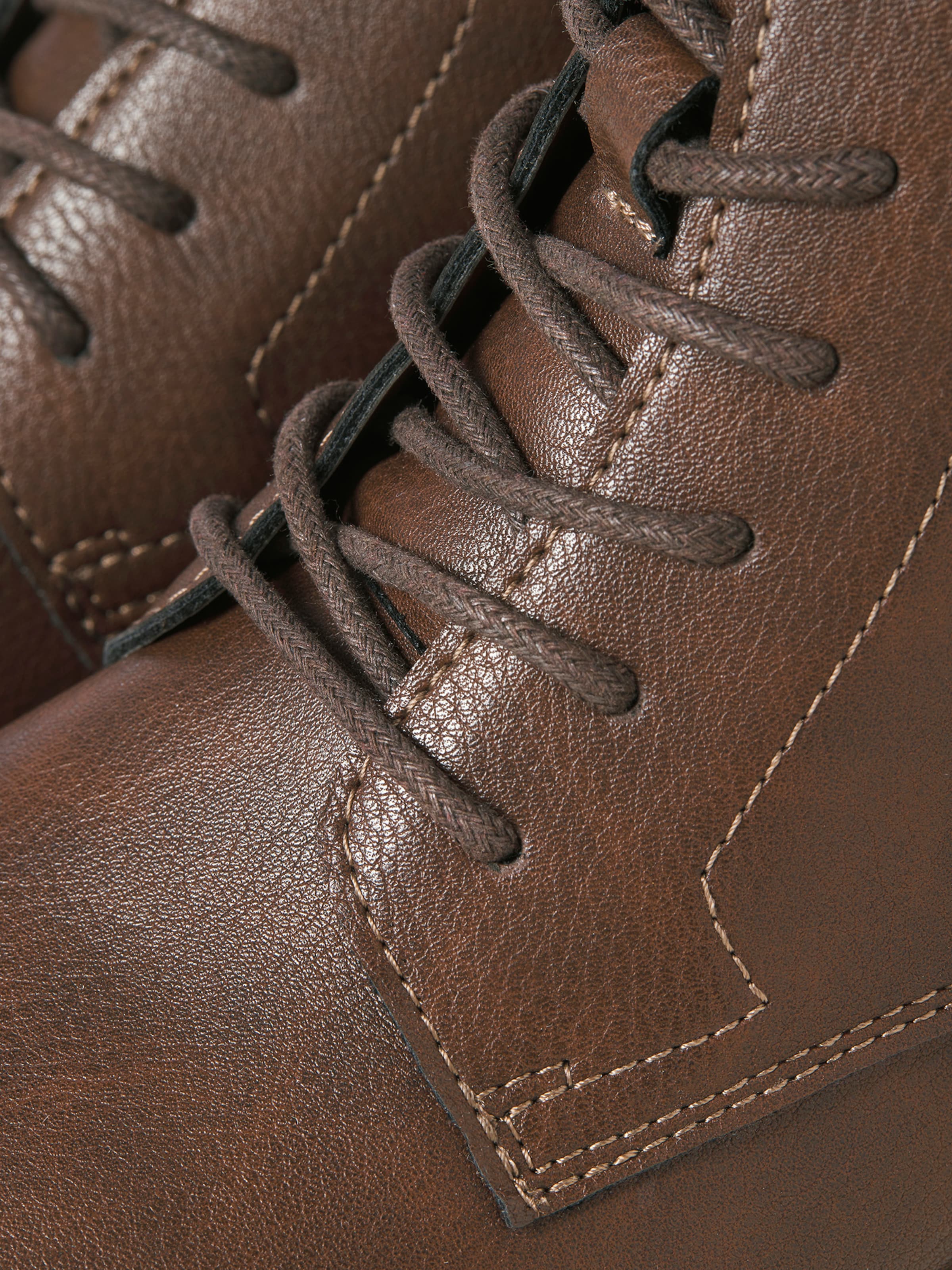 JACK & JONES Lace-Up Boots 'JFWDANBY' in Brown