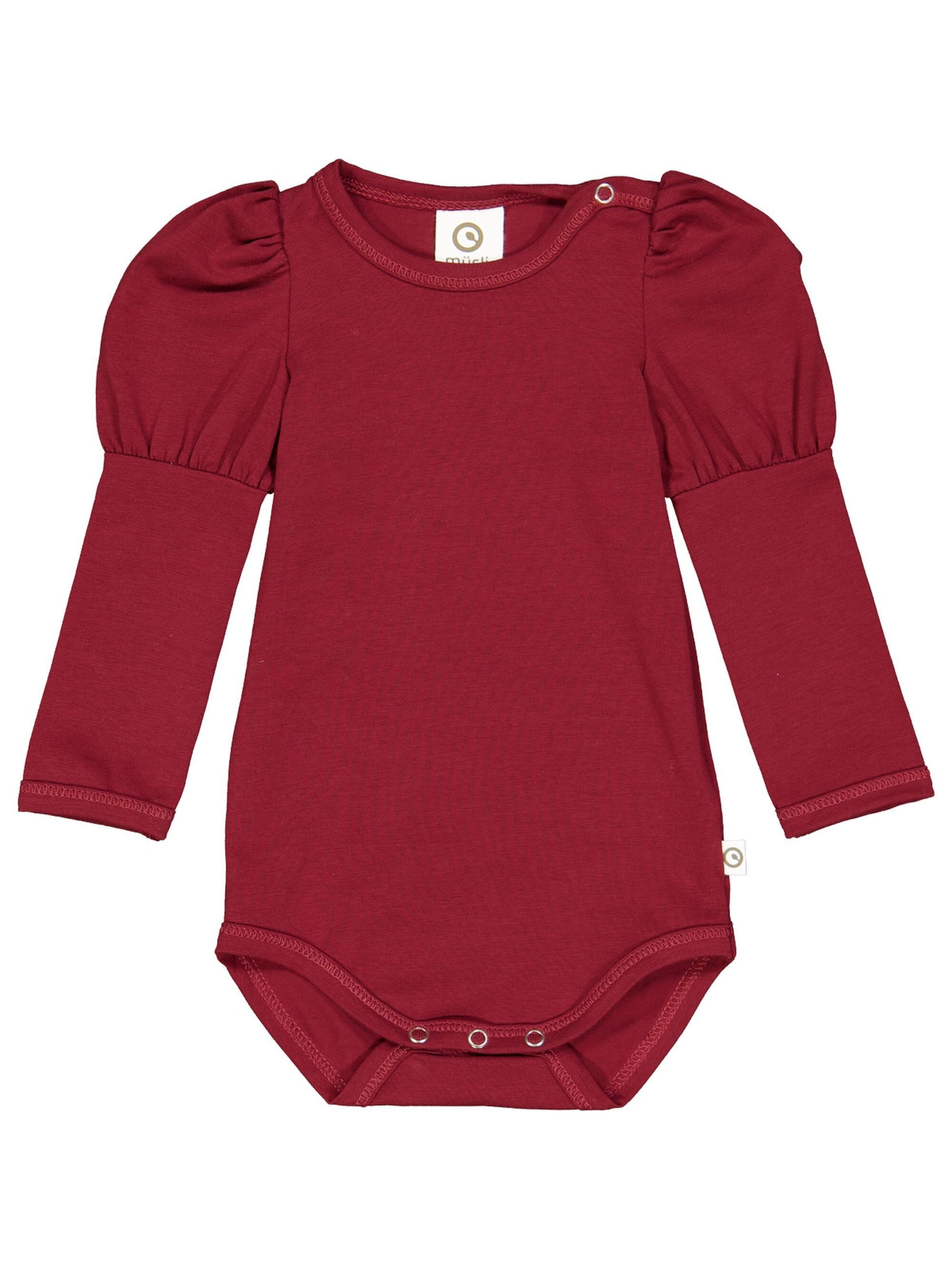 Müsli by GREEN COTTON - Macacão/Body em vermelho: frente