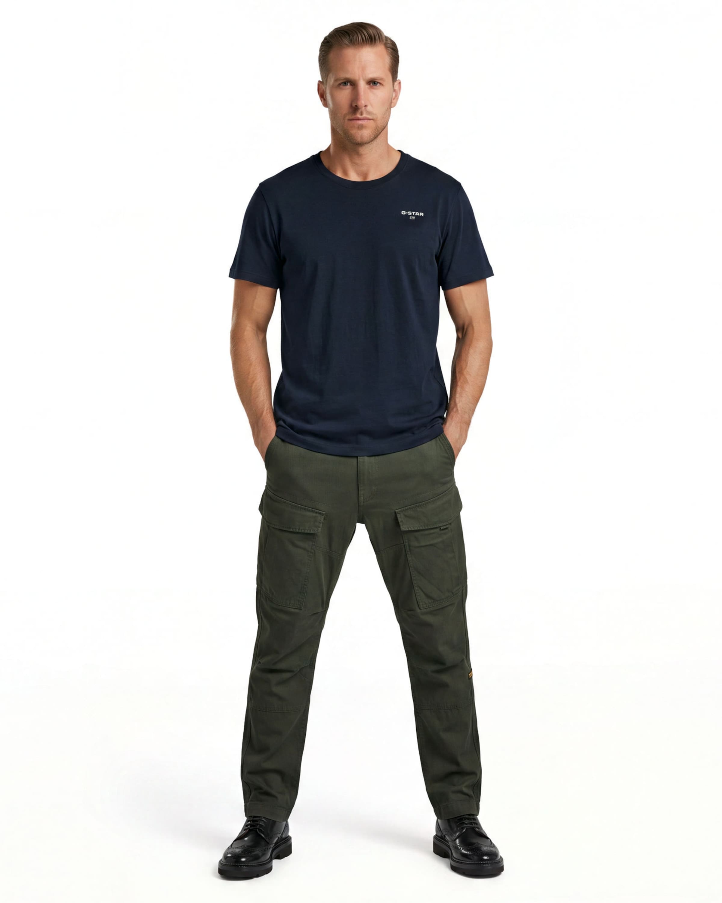 G-STAR Tapered O 5 pockets-Army pant ' ' in Grün: Vorderseite