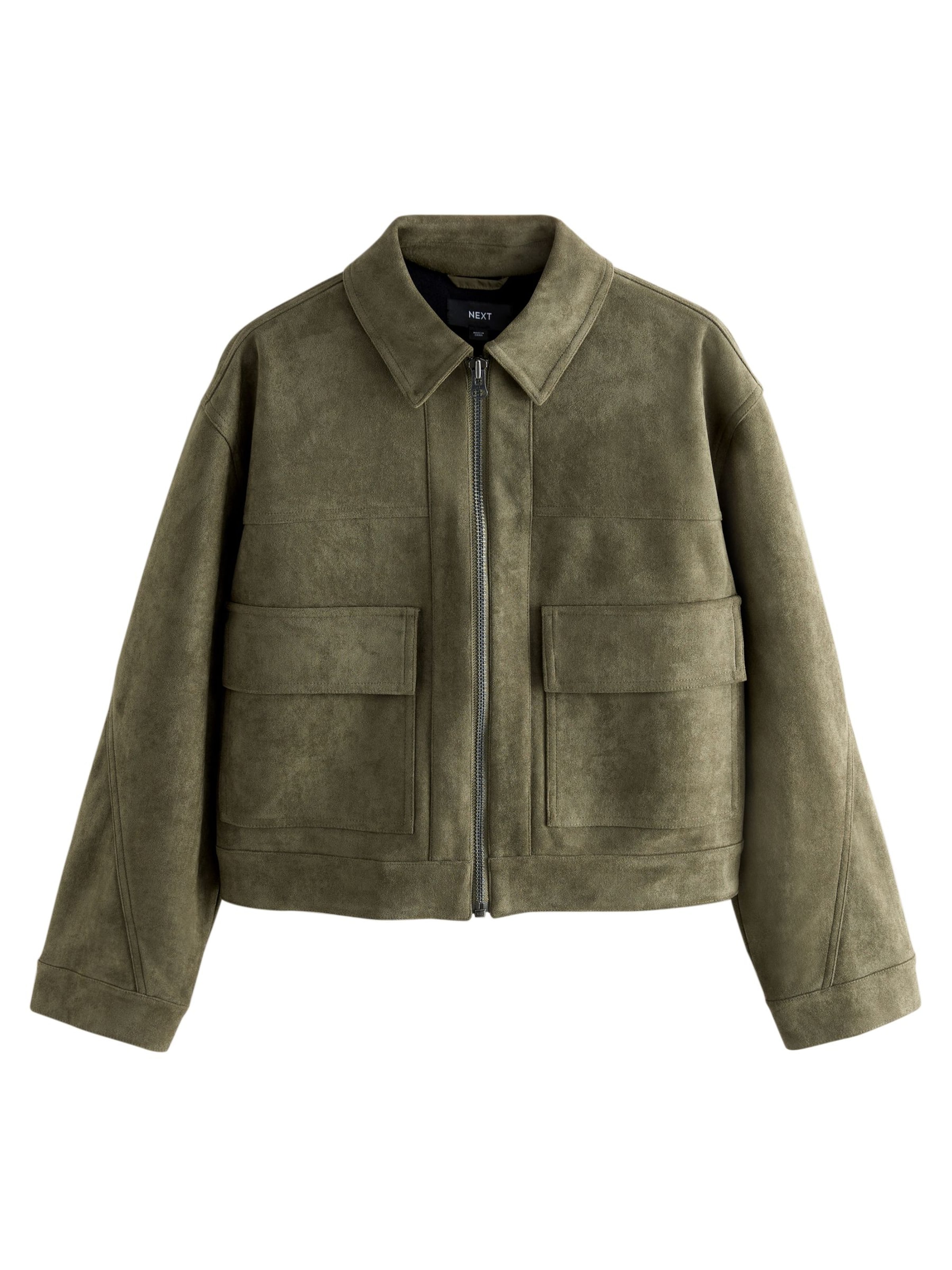 Next Přechodná bunda – zelená: přední strana