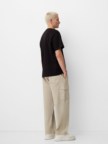 Loosefit Pantaloni cargo di Bershka in beige