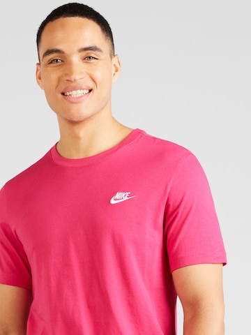 Nike Sportswear Средняя посадка Футболка 'Club' в Ярко-розовый