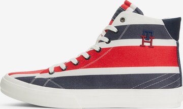 TOMMY HILFIGER High-Top Sneakers in White: front
