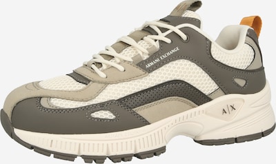 ARMANI EXCHANGE Matalavartiset tennarit 'SPEED' värissä vaaleanruskea / tummanruskea / valkoinen, Tuotenäkymä