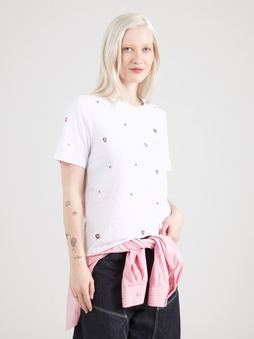 Maglietta 'KASANDRA' di NÜMPH in bianco: frontale