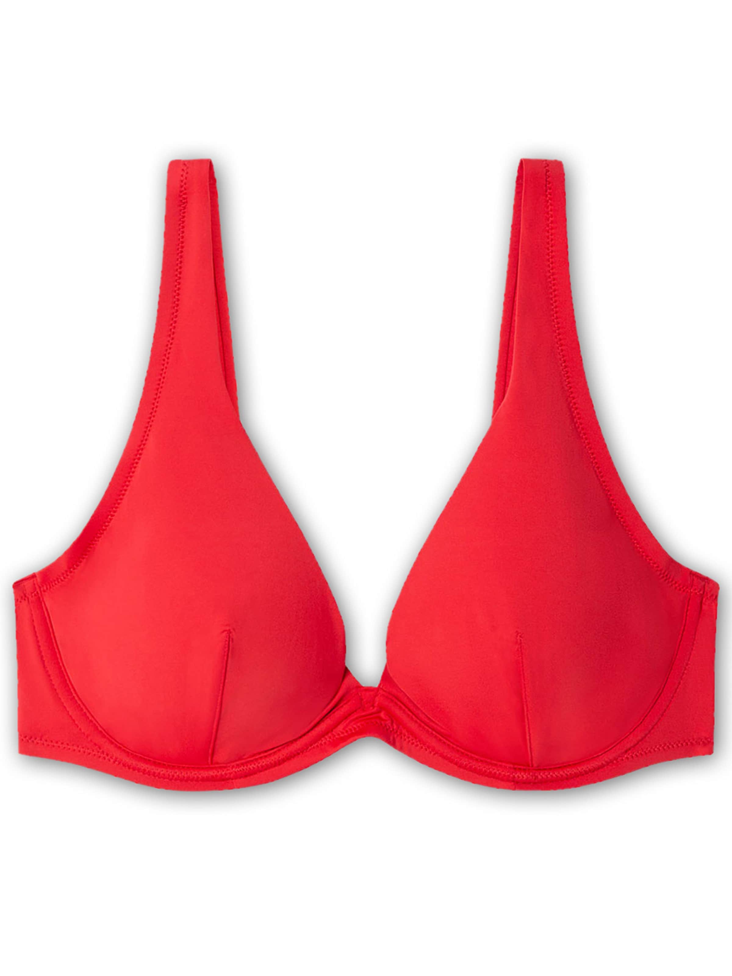 Gisela Τρίγωνο Τοπ μπικίνι σε κόκκινο: μπροστά