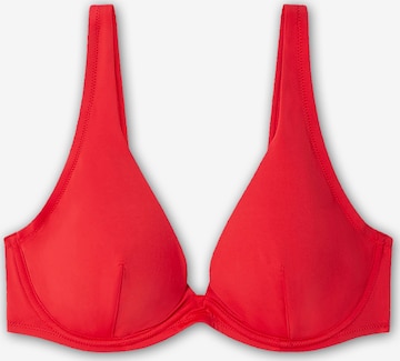 GiselaTrokutasti Bikini gornji dio - crvena boja: prednji dio