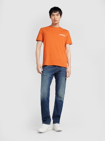 NAPAPIJRI Shirt 'S-GRAS' in Oranje