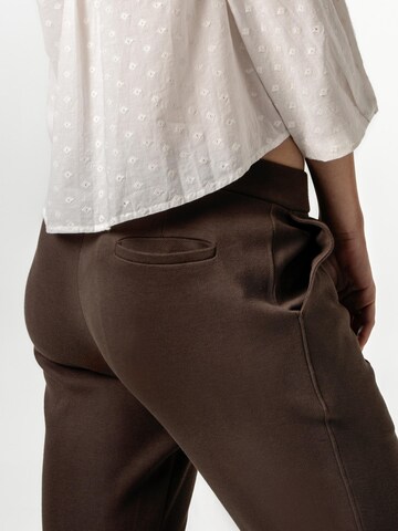 Living Crafts Flared Pants 'ALOU' in Brown