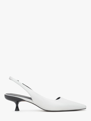 Estro - Zapatos destalonado '203-24101-19' en blanco: frente