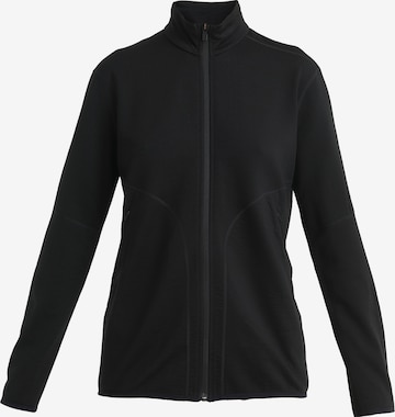 ICEBREAKER Athletic Fleece Jacket 'Elemental II' in Black: front