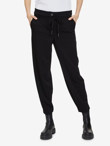 Betty & Co Loosefit Casual-Hose mit Bindegürtel in Schwarz: predná strana