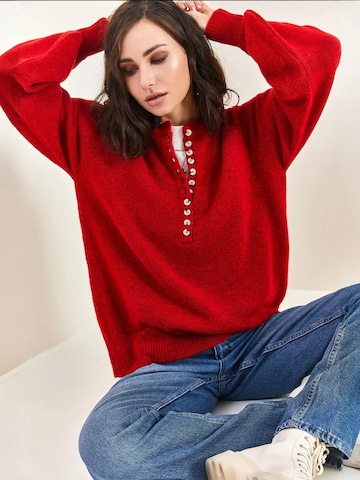 Pull-over Bianco Lucci en rouge