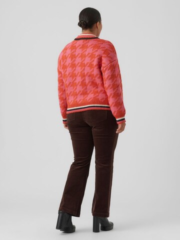 Vero Moda Curve Sweater 'Alecia' in Red
