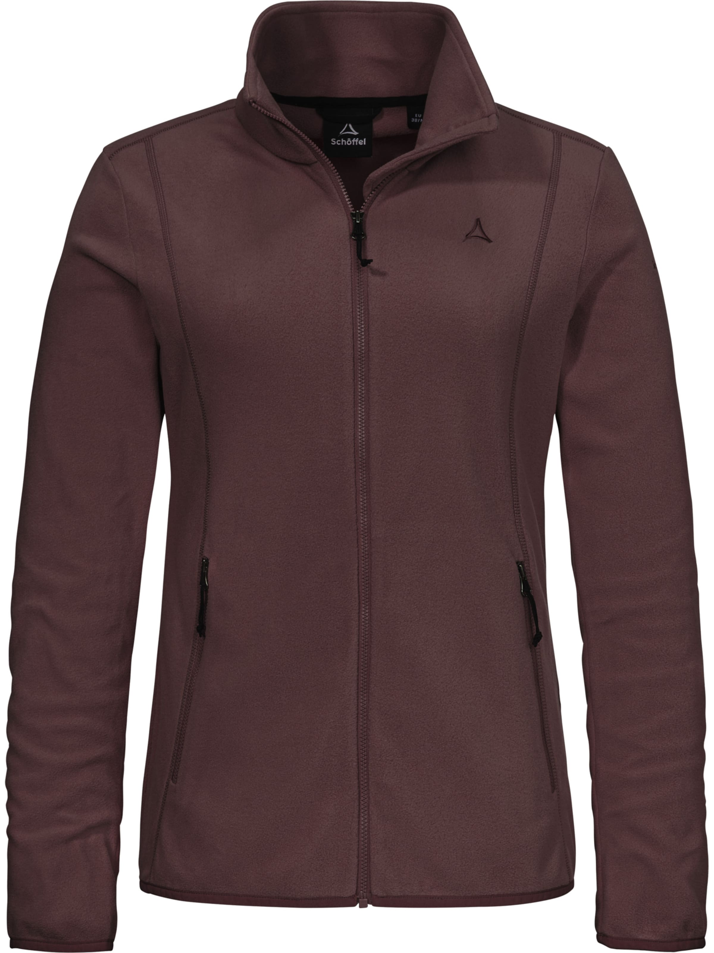 Schöffel Functionele fleece jas in Lila: voorkant