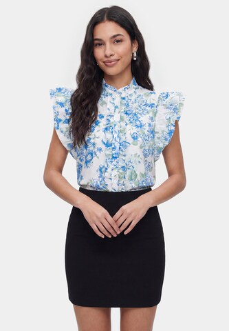 faina Blouse in Blauw: voorkant