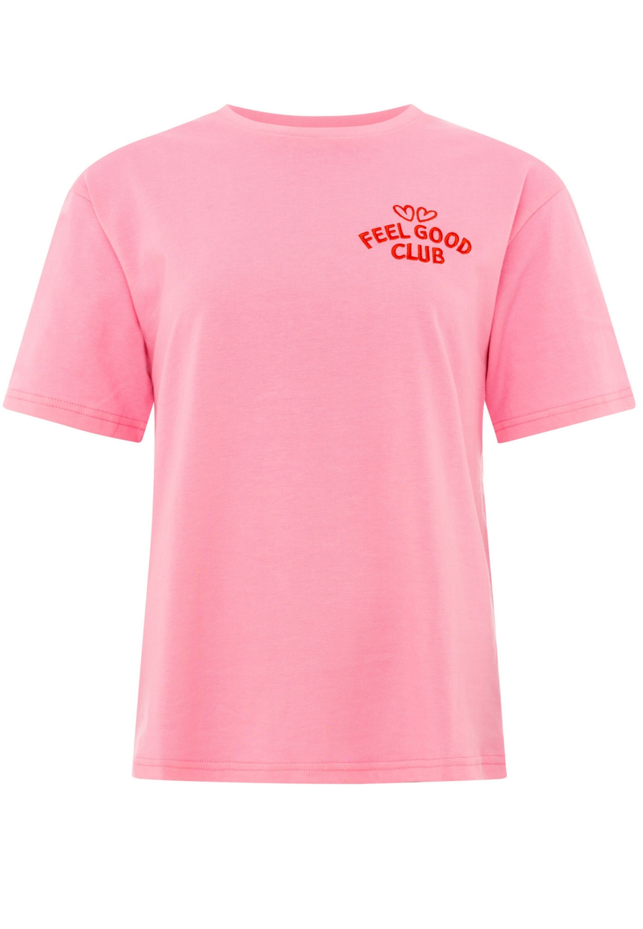 T-shirt Zwillingsherz en rose : devant