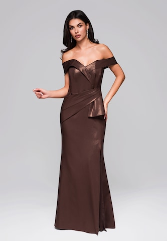 Ombre Evening dress in Brown