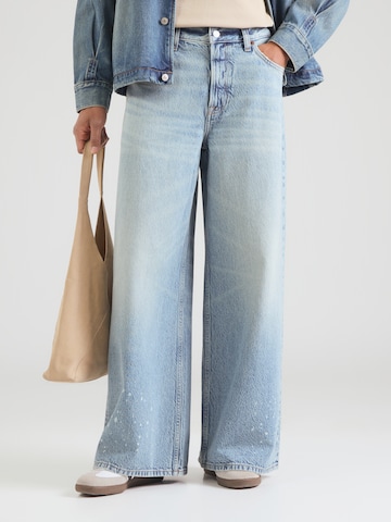 Calvin Klein Jeans Luźne Jeansy w kolorze niebieski: przód