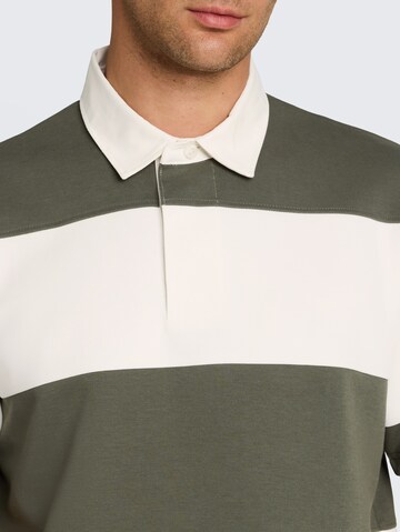 TOM TAILOR DENIM Poloshirt in Grün