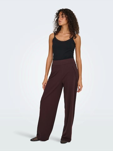 JDY Szeroka nogawka Spodnie 'JDYLOUISVILLE CATIA' w kolorze brązowy