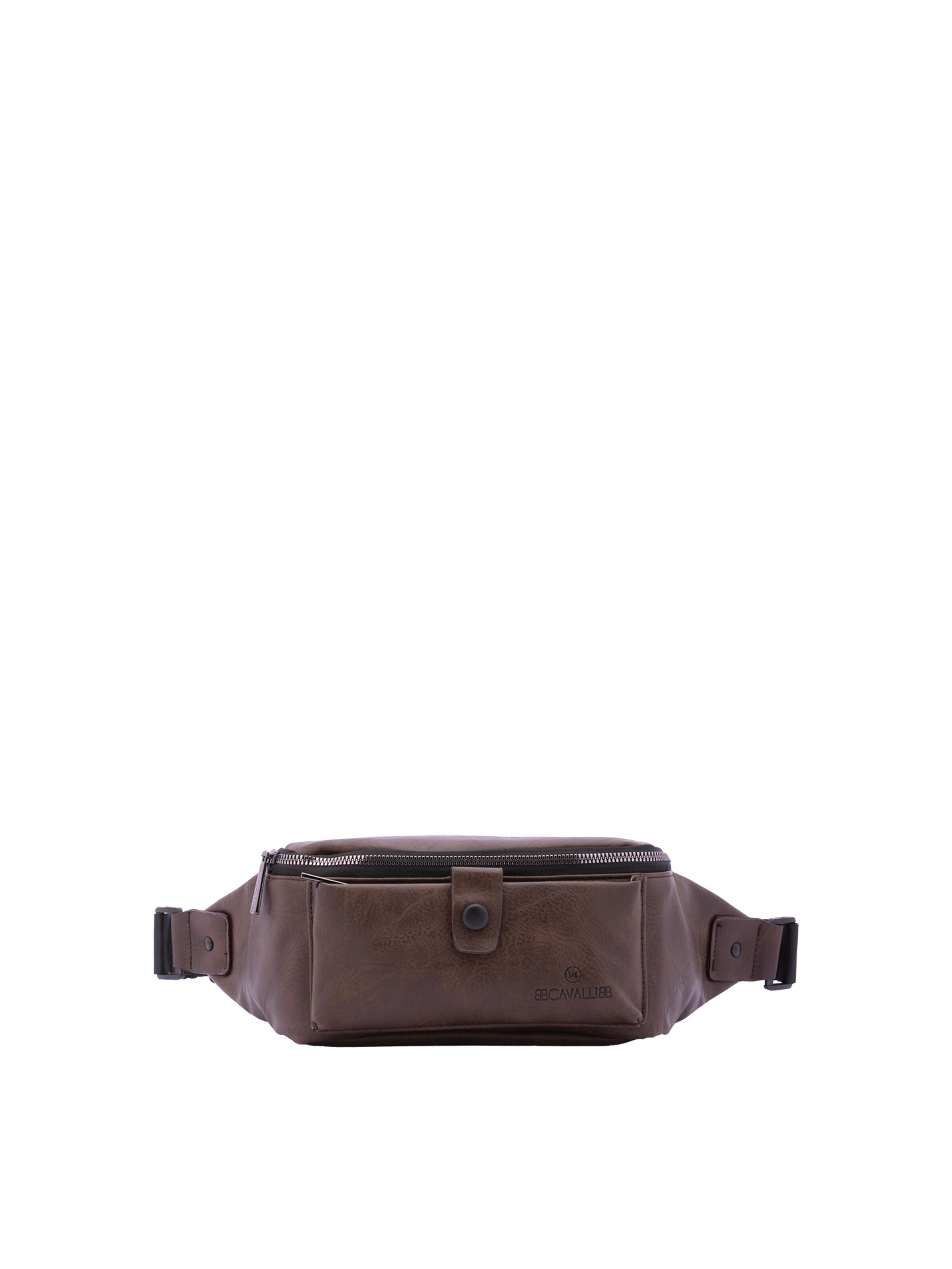 Marsupio 'Marsupio B Cavalli uomo poliestere con zip e tasche' di B. Cavalli in beige: frontale