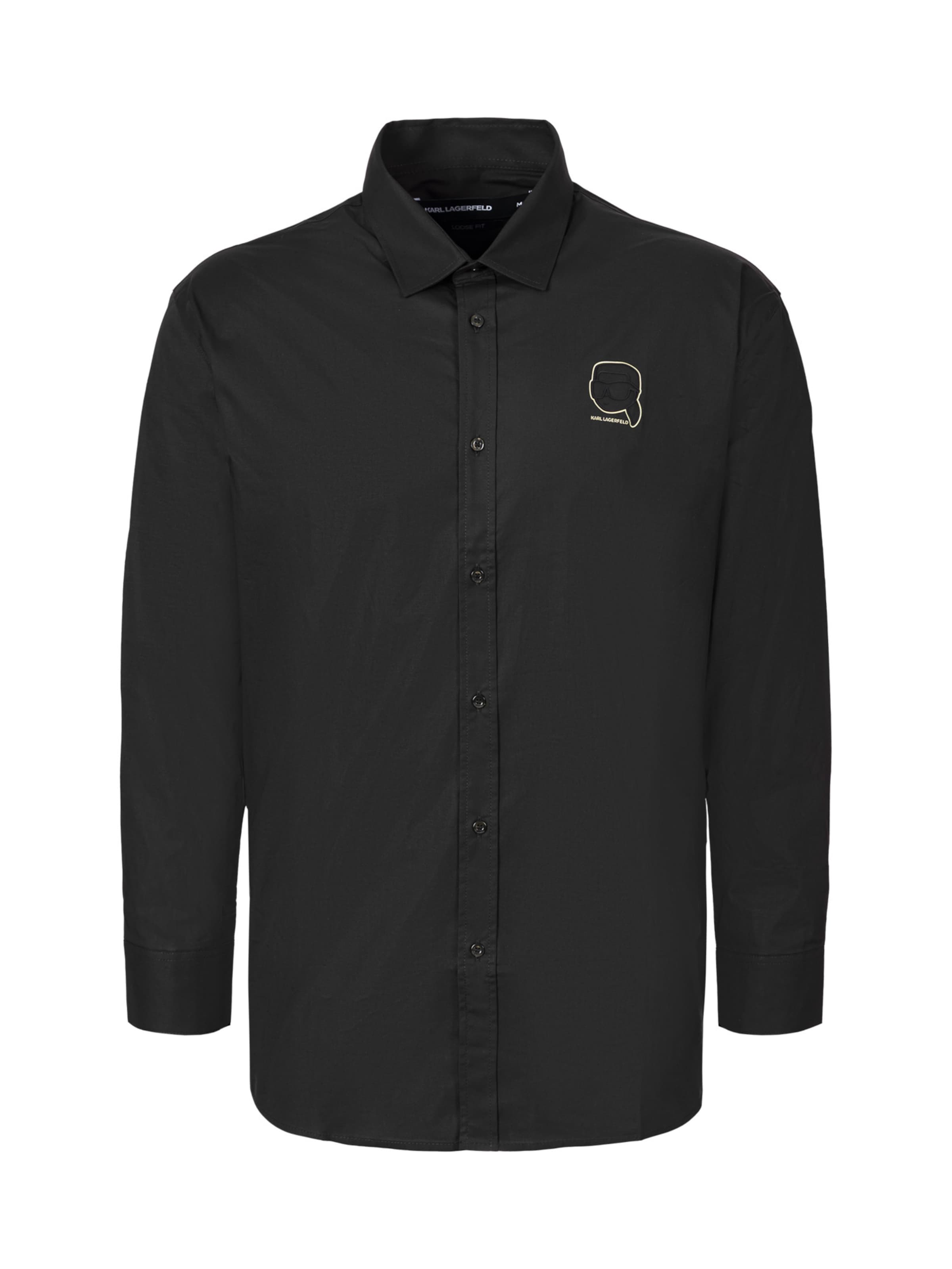 Karl Lagerfeld - Camisa em preto: frente