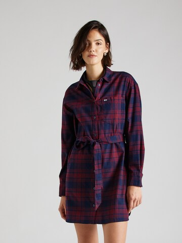 Tommy Jeans Sukienka koszulowa w kolorze czerwony: przód