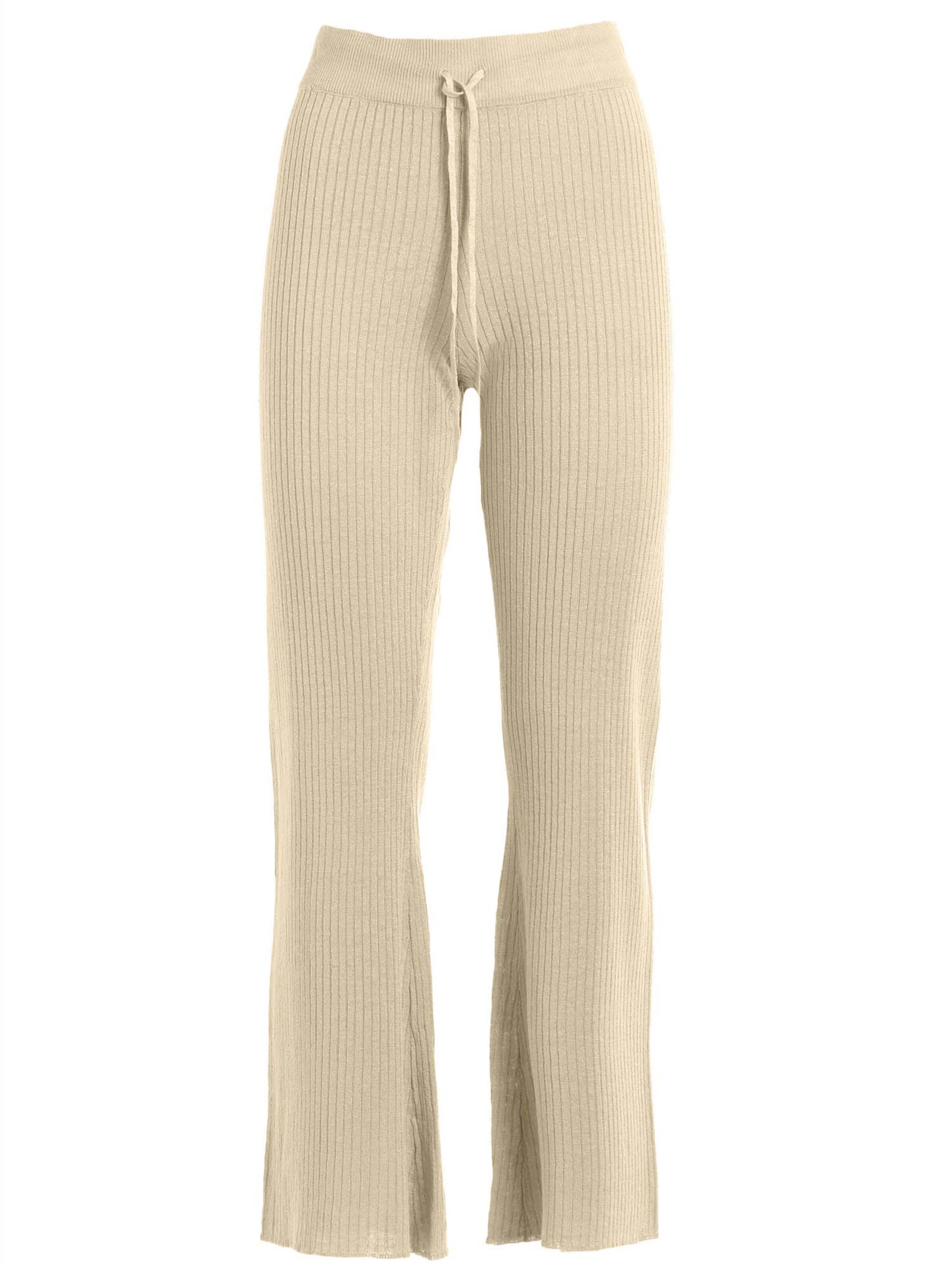 DEHA Regular Trousers in Beige: front