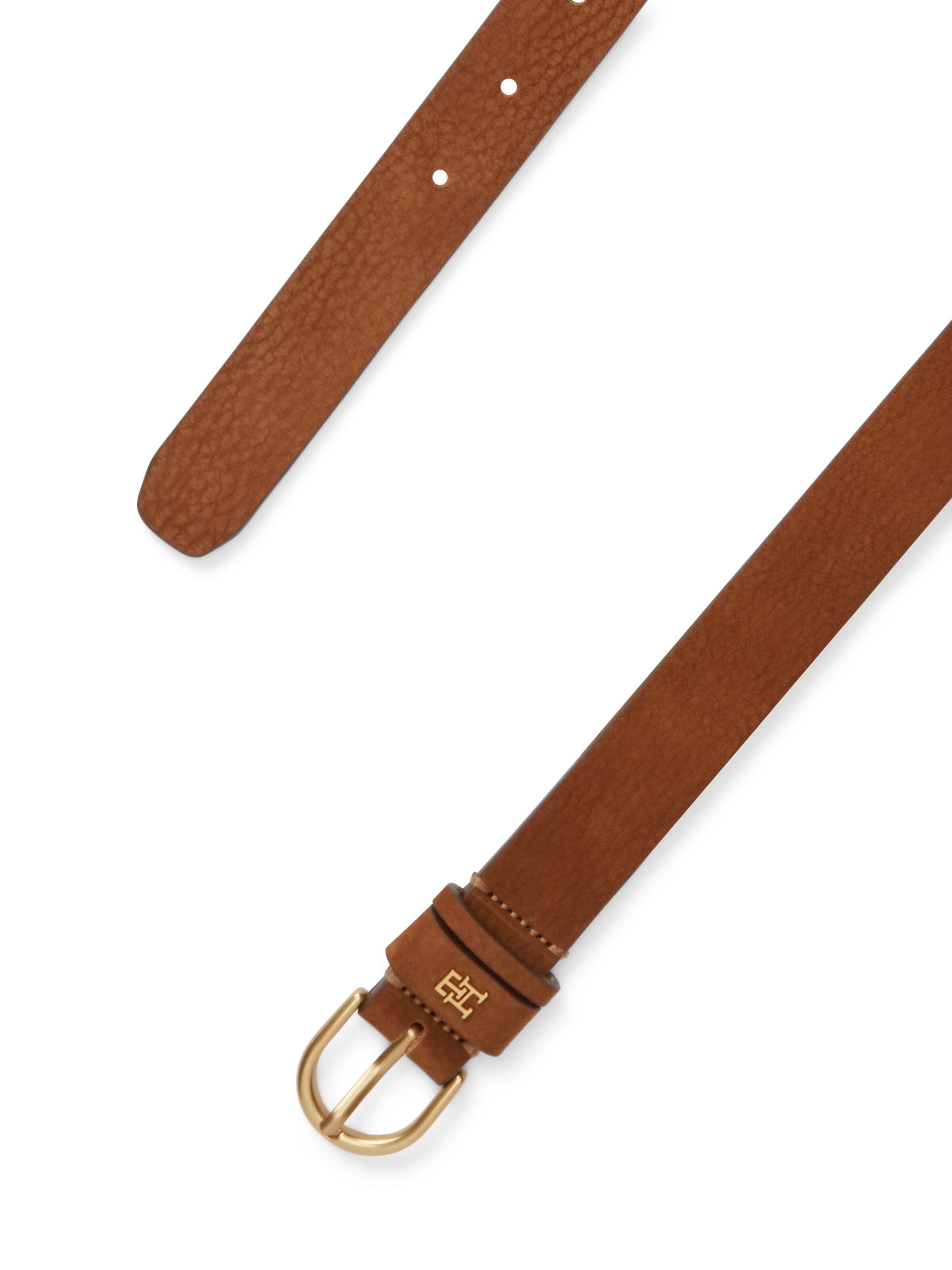 TOMMY HILFIGER - Cinturón 'ESS EFFORTLESS' en marrón: arriba