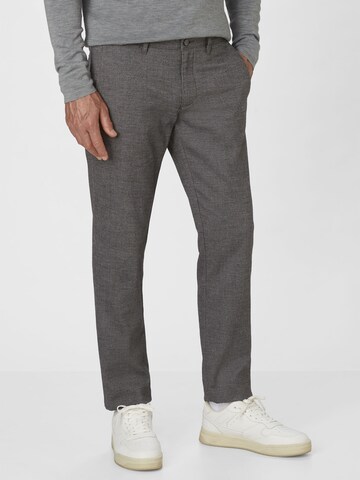 REDPOINT Slim fit Chino Pants in Grey: front