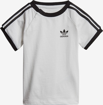 ADIDAS ORIGINALS Тениска '3-Stripes' в бяло
