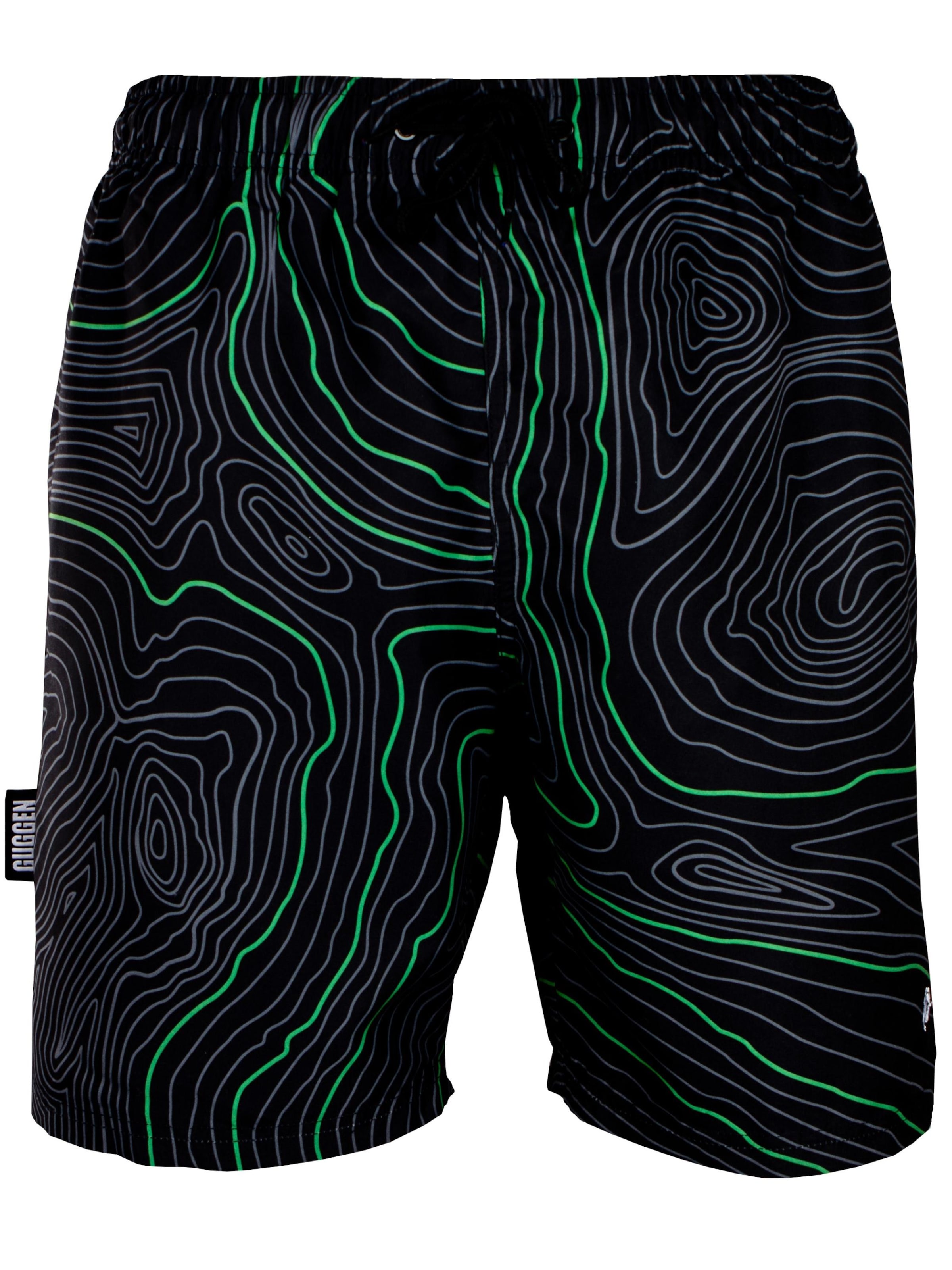 Guggen Mountain Badeshorts 'Boardshorts 2335'‌‌‌‌‌ in Grün: Vorderseite