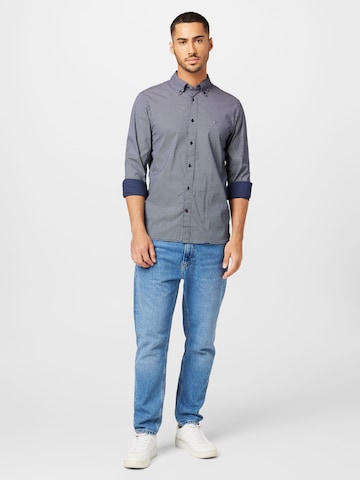 TOMMY HILFIGER Regular Fit Hemd in Blau