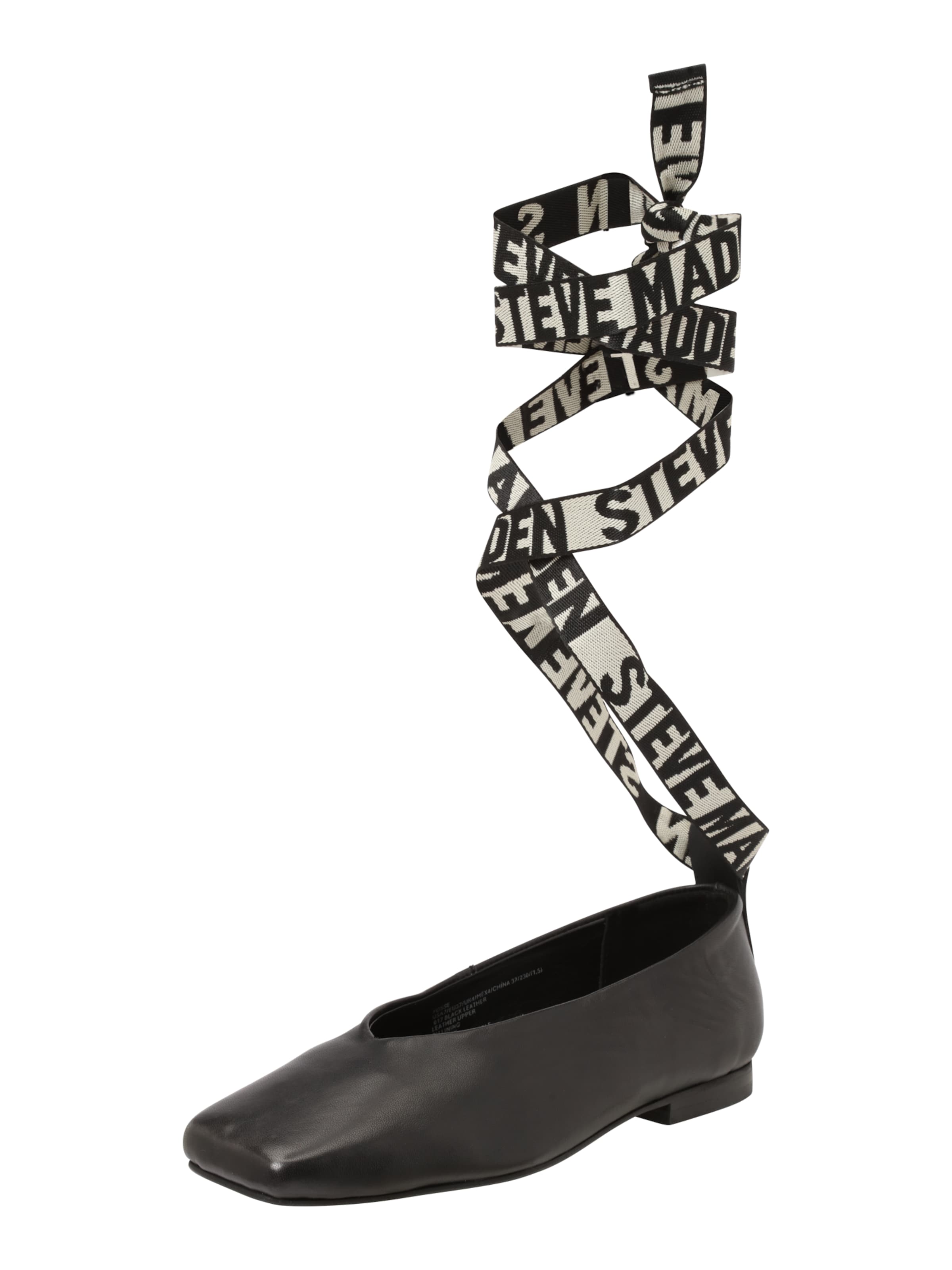 STEVE MADDEN Rihmaga baleriina 'Ezri', värv must: eest vaates