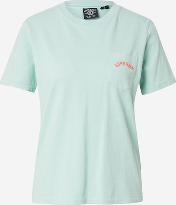 Superdry Shirt 'Essential' in Groen: voorkant