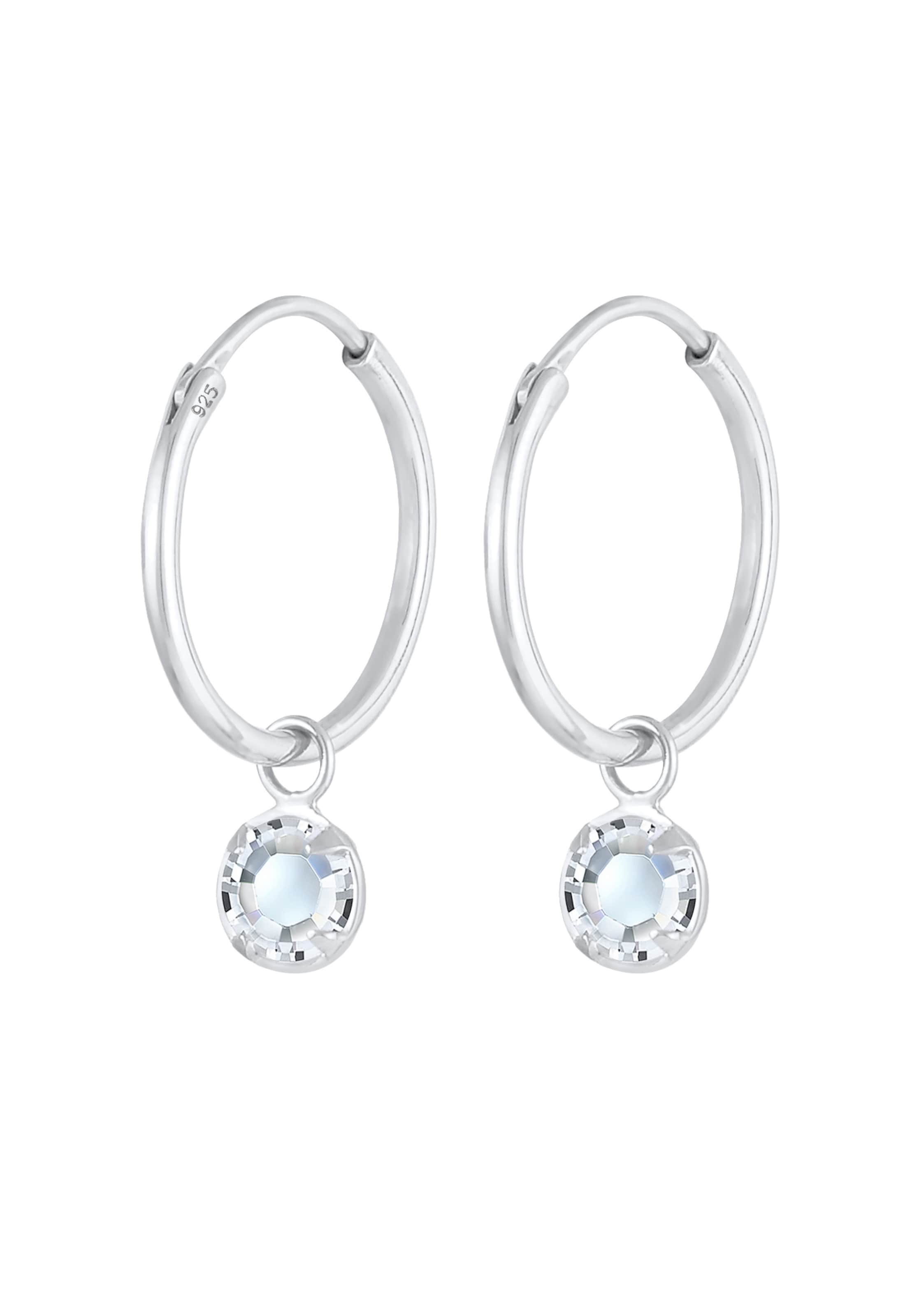 Boucles d'oreilles ELLI en argent : devant