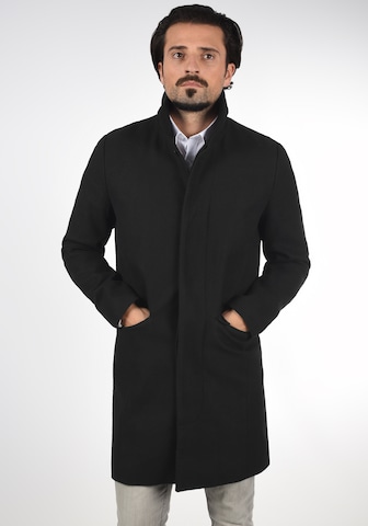 !Solid Between-Seasons Coat in Black: front