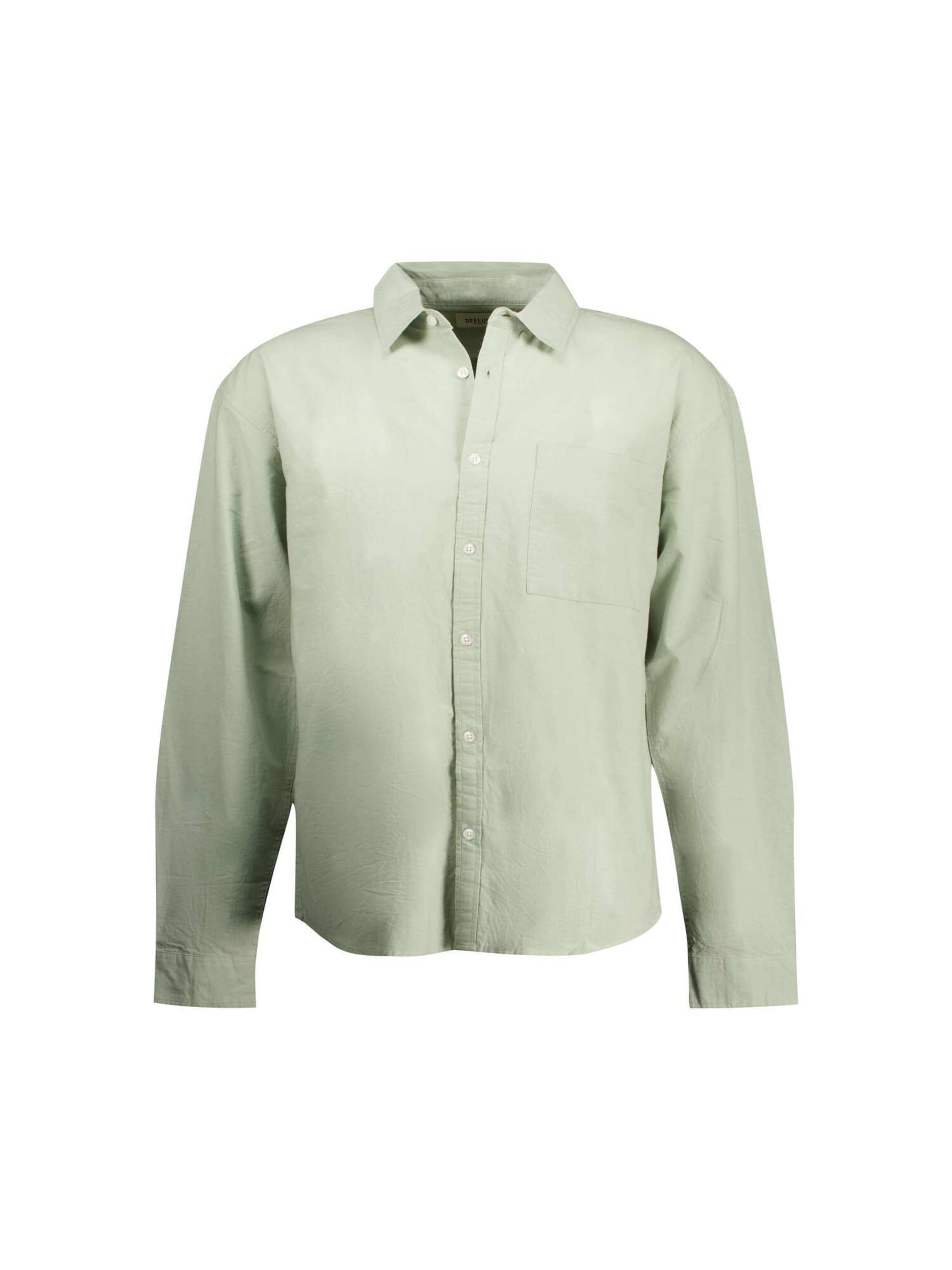 Fit confort Chemise business 'SOLEMIO' Deeluxe en vert : devant