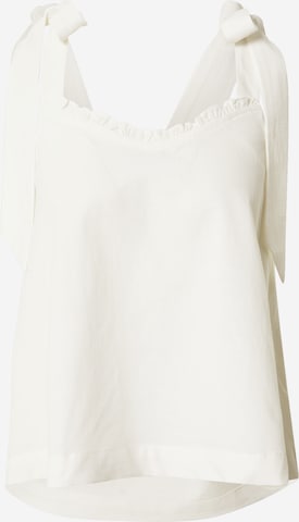 Grace & Mila Top 'EXQUIS' in Beige: voorkant