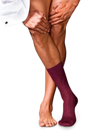 FALKE Socks 'No. 7 Finest Merino' in Red: front