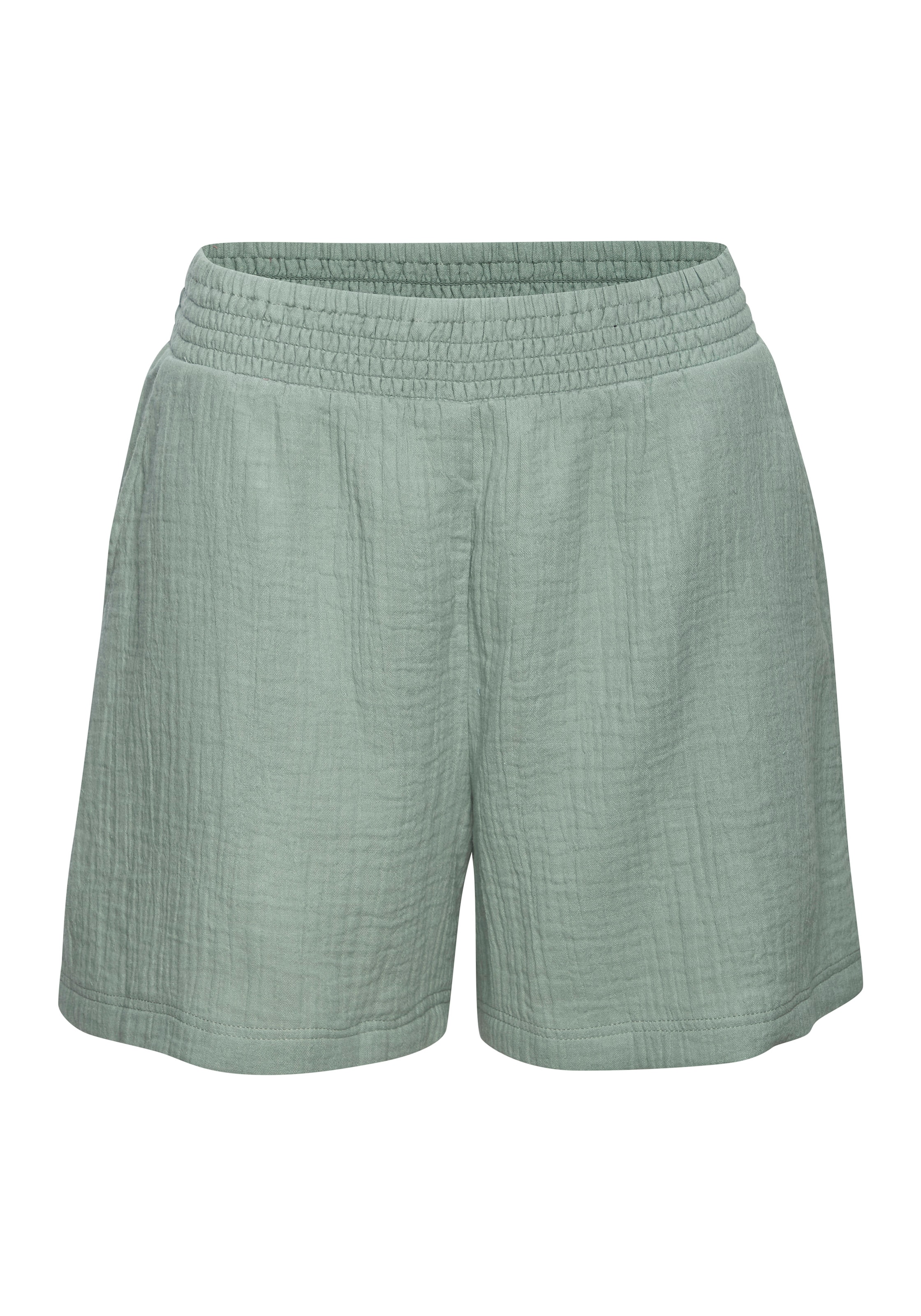 BEACH TIME Pyjamashorts in Grün: Vorderseite