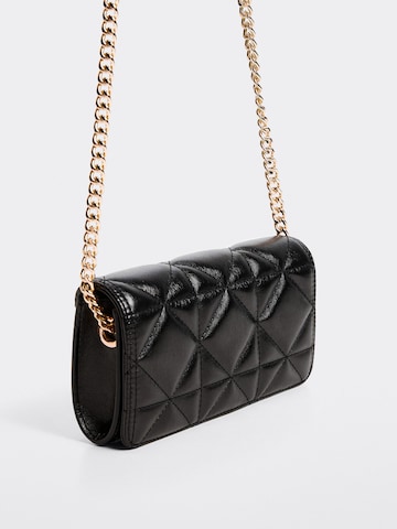 Sac à bandoulière 'CHESS' MANGO en noir : devant