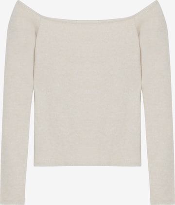 Pull&Bear Shirt in Beige: voorkant