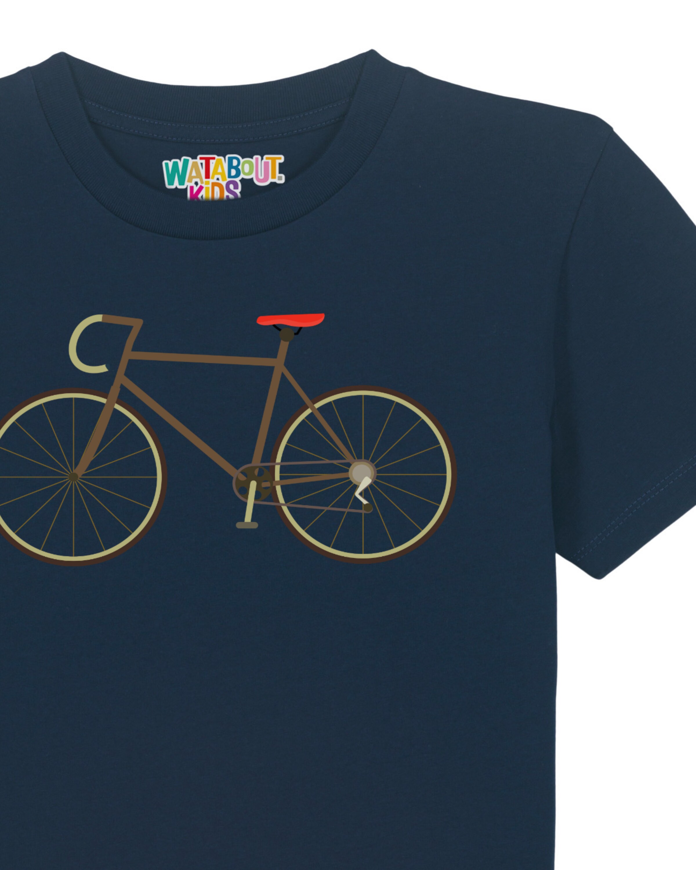 Maglietta 'Fahrrad' di watabout.kids in blu